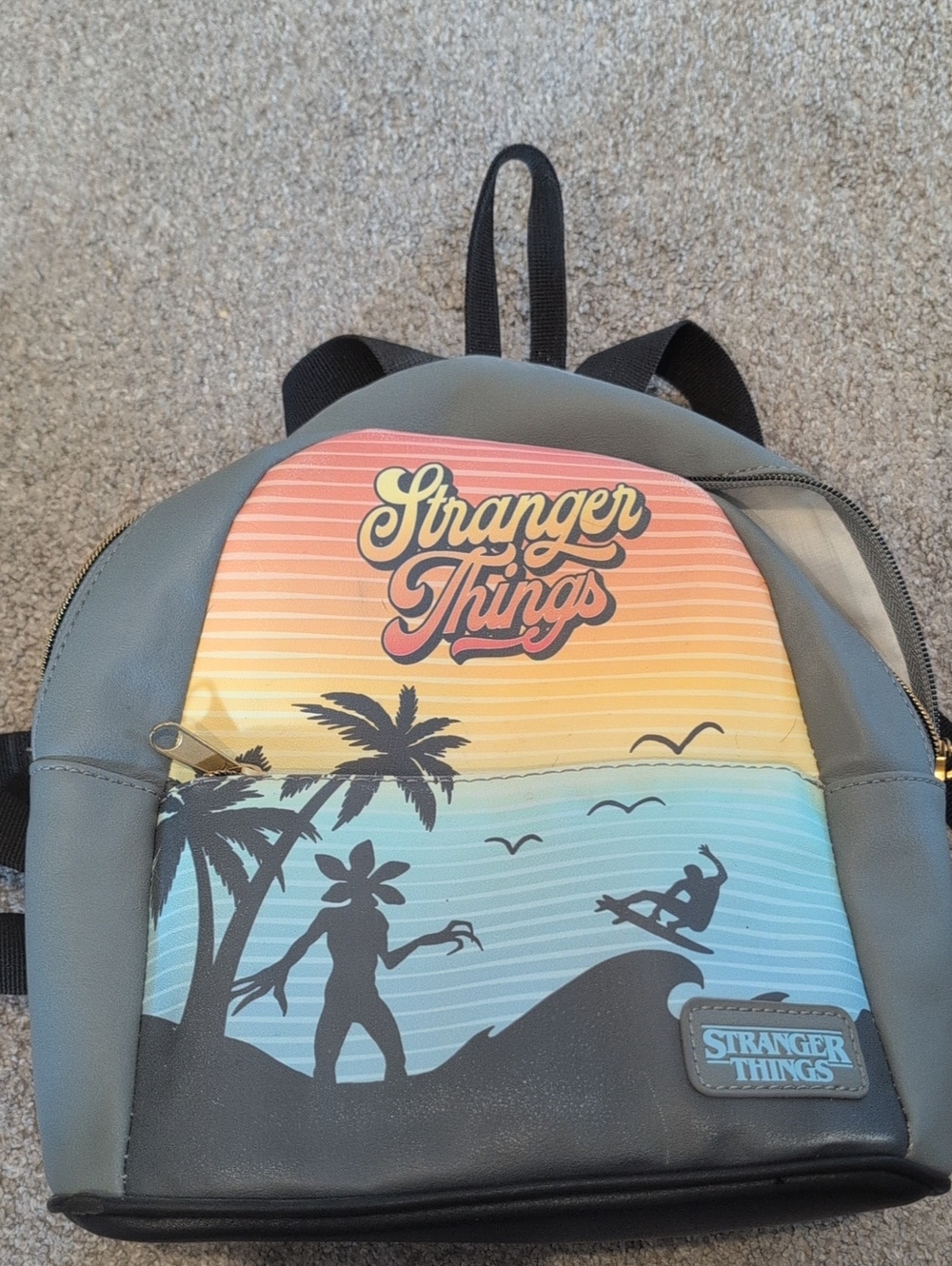Stranger Things Grey Surf Mini Backpack